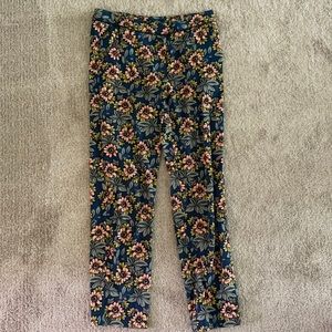Topshop Flower Print Pants